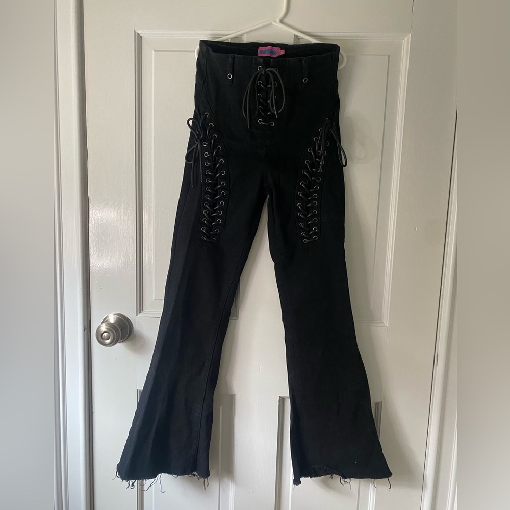 edikted lace up pants